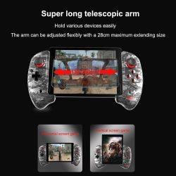 ipega PG-9083B BT Gamepad Wireless Retractable Game Controller Compatible with iOS(iOS11-13.3) Android Smartphone Tablet PC