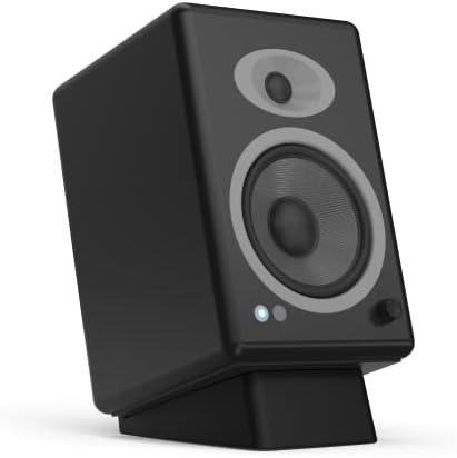 HumanCentric Desktop Speaker Stands Wedge, Desk Speaker Stands for Medium Speakers, Anti Vibration Silicone Angle Wedge Speaker Riser for Computer, Bookshelf, and Studio Speaker Stand, Black, Medium - Image 9