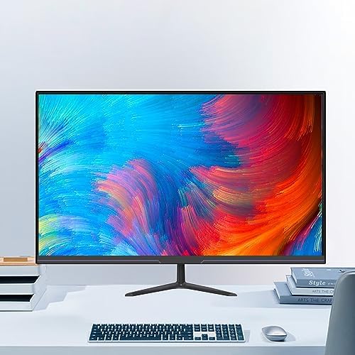 luckyfive 24 Inch QHD Computer Monitor,1440P Ultrawide LED Monitor,75Hz IPS Display with Built-in Speakers,75Hz,HDMI,DisplayPort,VESA,Tilt - Image 2