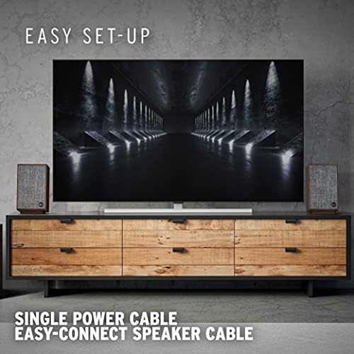 Klipsch ProMedia Heritage 2.1 Multimedia Mid Century Modern Desktop Computer Speaker Monitors with 8” Subwoofer, Matte Black - Image 5