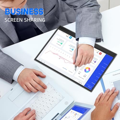 15.6 Inch Portable Monitor Touchscreen,FHD Display 1920x1080 Laptop Monitor USB C HDMI IPS Display Kickstand &Speakers,HDR Plug&Play External Monitor for Laptop PC Phone Mac Xbox PS5/PS4 Switch - Image 3