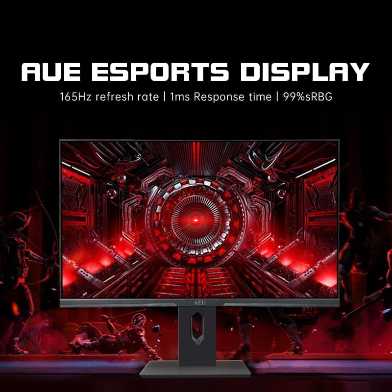 24" Frameless Gaming IPS Monitor, FHD 1080P, 1ms 165Hz, Freesync, HDMI/DP/Gaming Monitor,Black - Image 5