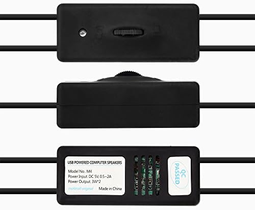 Computer Speakers for Desktop PC, Laptop, Mac, USB Powered, Small Wired 2.0 Channels Dual Stereo Clear with Bass Less Distortion - Image 4