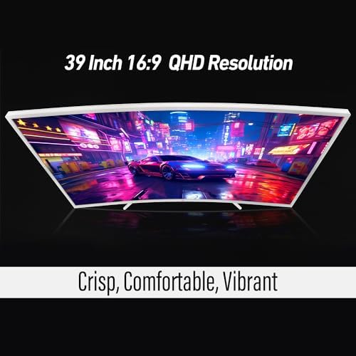 Deco Gear 39 Curved Ultrawide Gaming Monitor, 2560 x 1440, HDR400, 165 Hz, 99% sRGB, HDMI 2.0, DP 1.4 - Image 2