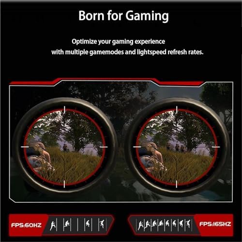 27-inch FHD Gaming Monitor,165Hz, IPS Eye Care 1080P Display, HDMI, VGA Ports, 3-Sided Border-Less,FreeSync - Height/Tilt Adjustment for Ergonomic Viewing,Black - Image 3
