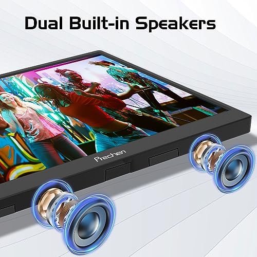 Portable Monitor Touchscreen, HDR, 400cd/m², 14 Inch 1920x1200 Display with HDMI USB C, IPS Screen, 100% sRGB, Kickstand & Built-in Speakers, External Monitor for Laptop PC Phone Mac Xbox - Image 5