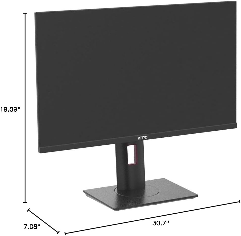 KTC Gaming Monitor, 27 Inch 1440p 170Hz Monitor, 2K QHD 1ms GTG Fast IPS Computer Monitor, HDR, HDMI/USB C/DP Vertical Monitor, FreeSync & G-Sync, Swivel Tilt Height Pivot Adjustable, H27T22 - Image 9