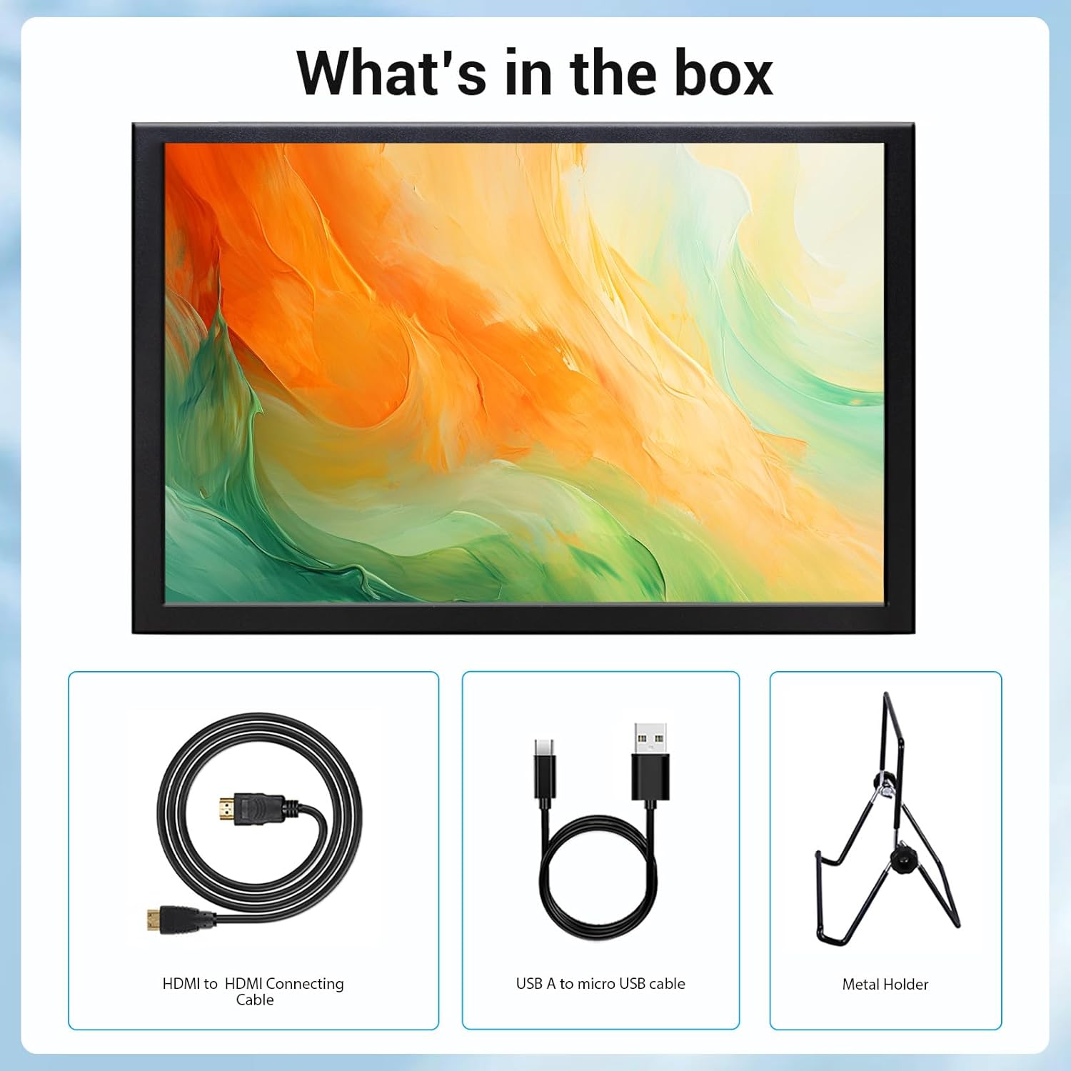 8 Inch Mini Monitor, Small HDMI Screen Display,1280 * 800 Resolution Portable Monitor for PC Laptop Compatible with Raspberry Pi Game Consoles - Image 6