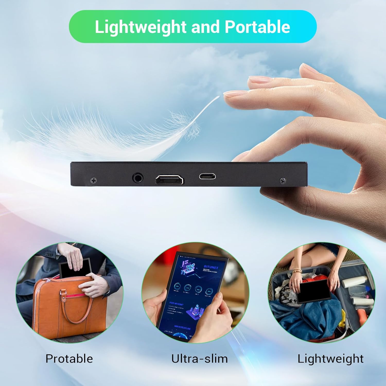 8 Inch Mini Monitor, Small HDMI Screen Display,1280 * 800 Resolution Portable Monitor for PC Laptop Compatible with Raspberry Pi Game Consoles - Image 4