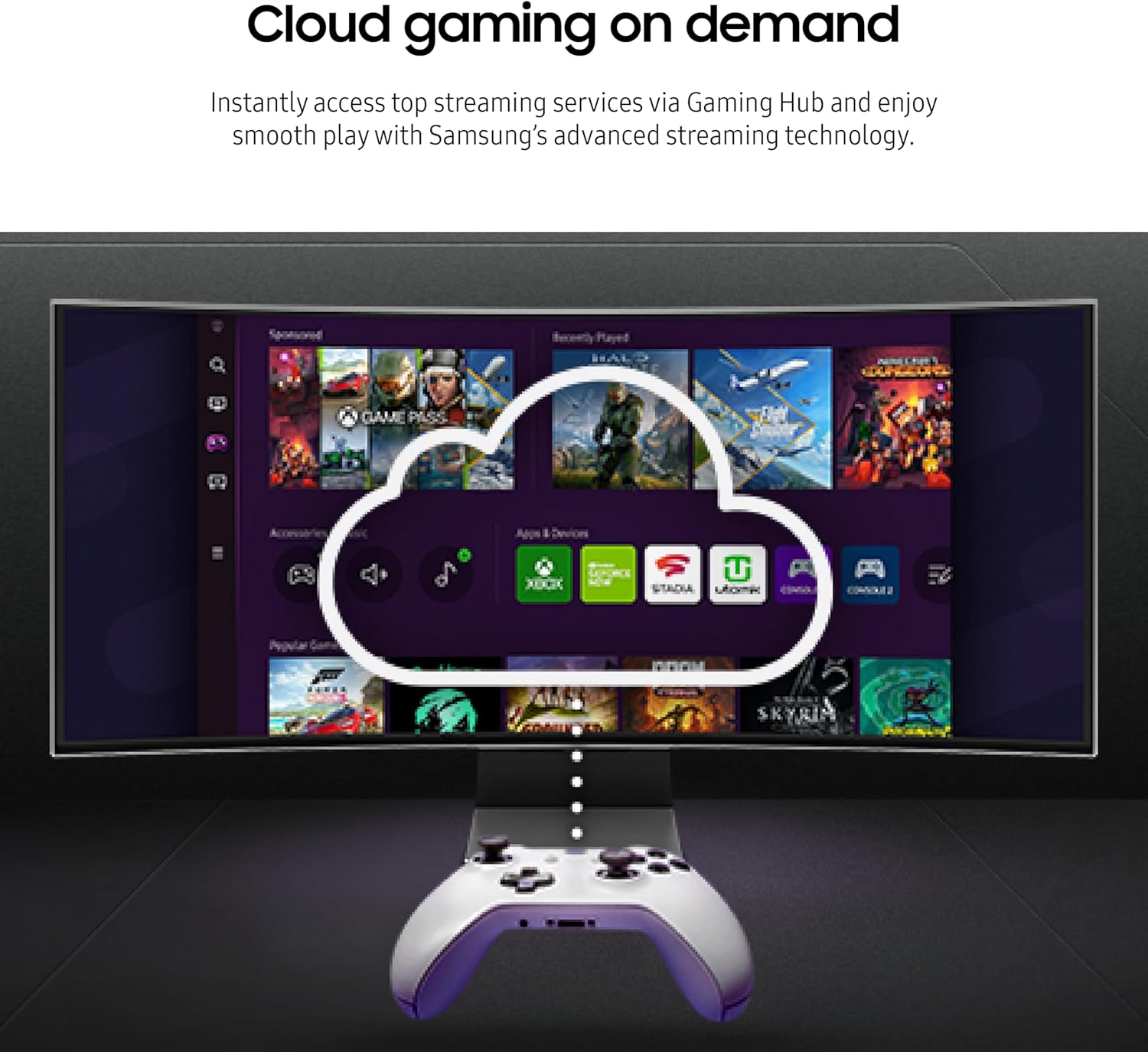 SAMSUNG 34" Odyssey G85SB Series QD-OLED Ultra WQHD Curved Gaming Monitor, 175Hz, 0.03ms, DisplayHDR True Black 400, AMD FreeSync Premium Pro, Advanced Game Streaming, LS34BG850SNXZA, 2023 - Image 7