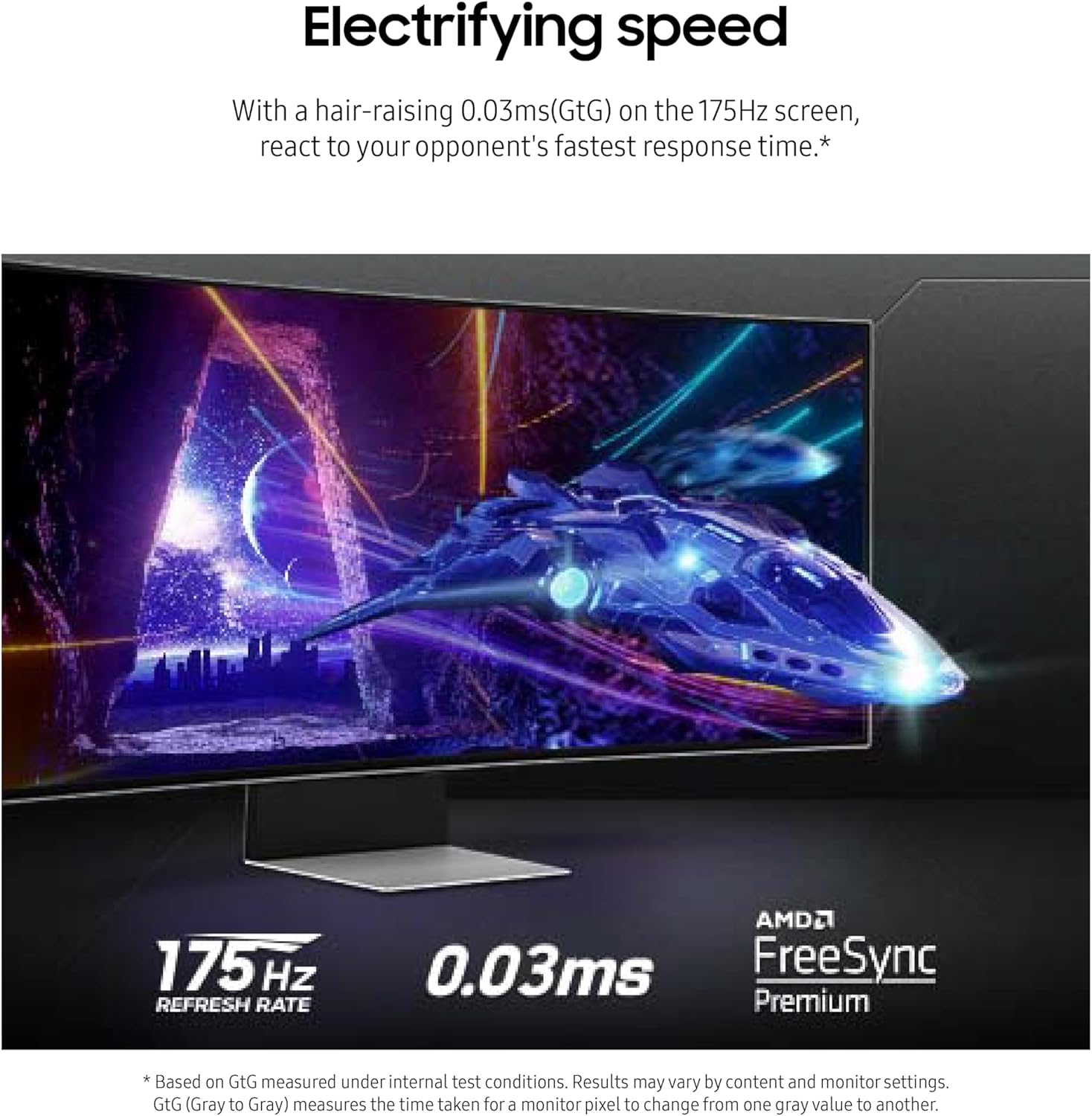 SAMSUNG 34" Odyssey G85SB Series QD-OLED Ultra WQHD Curved Gaming Monitor, 175Hz, 0.03ms, DisplayHDR True Black 400, AMD FreeSync Premium Pro, Advanced Game Streaming, LS34BG850SNXZA, 2023 - Image 6
