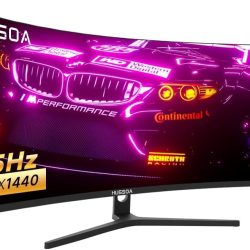34 inch Curved Ultrawide Gaming Monitor, 21:9, 3440x1440p 165Hz 1ms, 1500R Curved Monitor, Freesync G-sync, Picture by Picture, Picture in Picture, Height/Tilt/Swivel/Pivot, PC Monitor