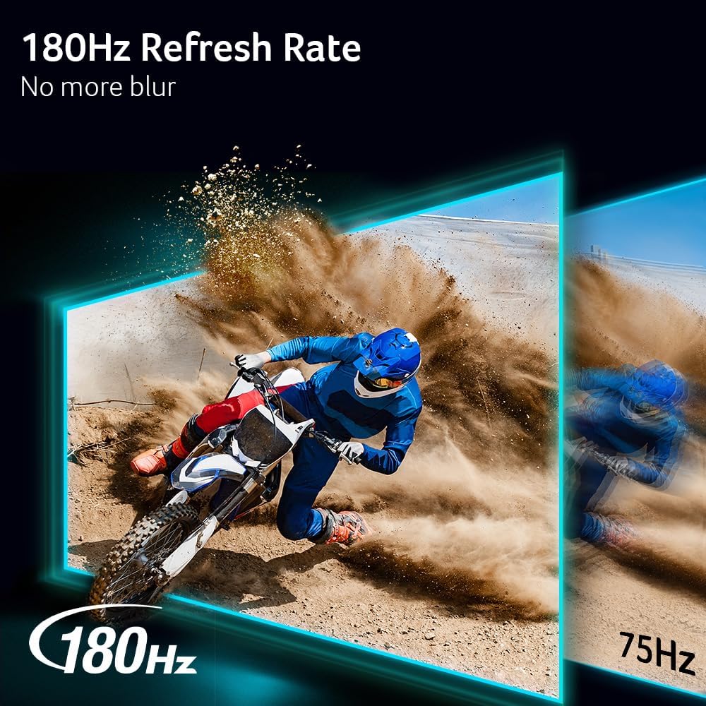 AOPEN by Acer 32HC5QR S3biipx 31.5" Full HD 1920 x 1080 16:9 Curved Gaming Monitor | AMD FreeSync Premium | 180Hz | 1ms TVR | Adjustable Tilt | VESA Mountable | 1 x Display Port 1.4 & 2 x HDMI 2.0 - Image 4