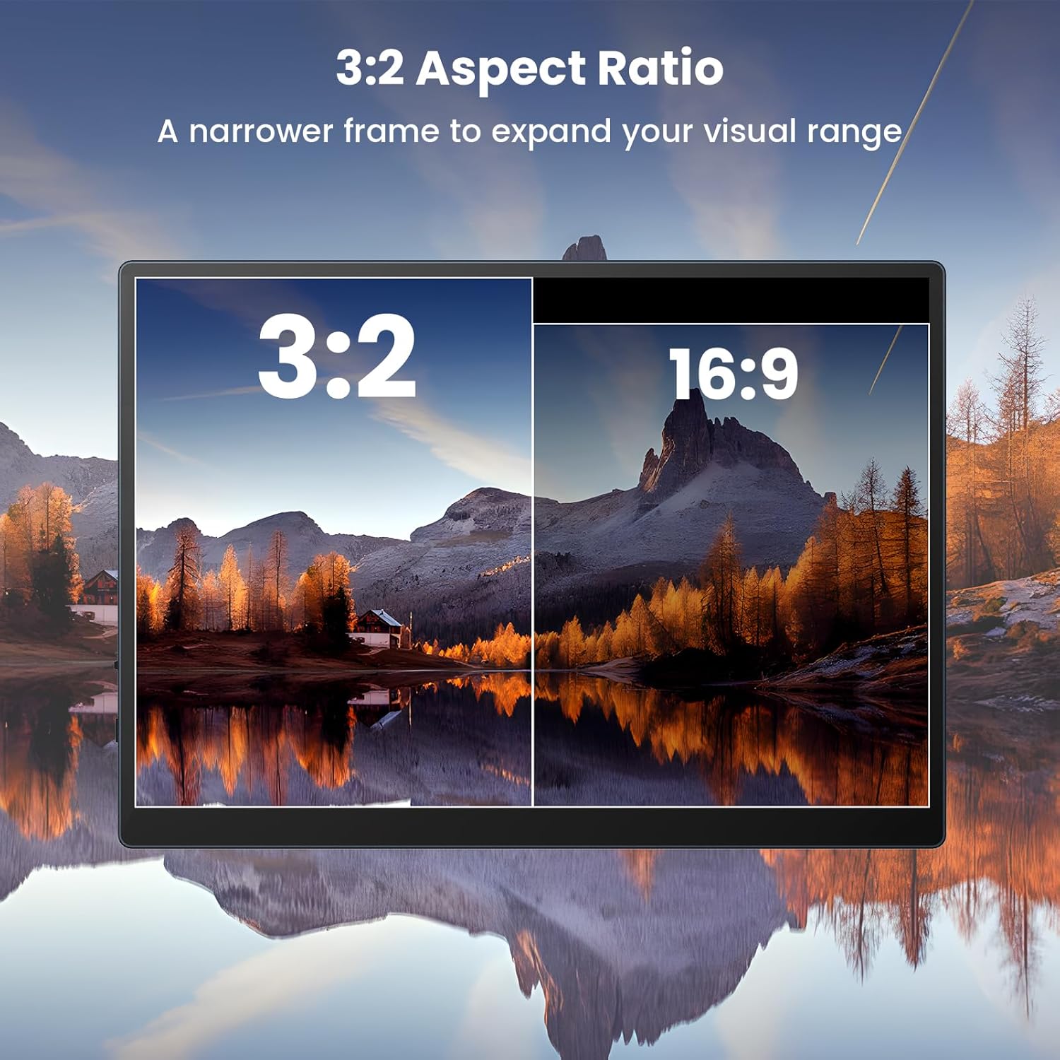 Eyoyo Portable Touchscreen Monitor, 10.5 inch 1920x1280P IPS 10-Point Capacitive Touchscreen HD Display, Small 10 inch USB-C Monitor Compatible with PC Laptop Smartphone Xbox Switch PS4/5 - Image 3