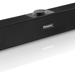Computer Speakers with 3.5 mm Aux, Small PC Speakers Powered by USB, Wired USB Desktop Speaker, USB Soundbar for Monitor, Mini Stereo Speaker for PC, Tablets, Laptop, Tablets, Xbox, Plug and Play