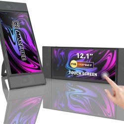 L1 12.1" Portable Touch Screen Monitor with Dual Loudspeakers, 10-Points Touch IPS 60Hz FHD for Windows/Mac Laptop, PC, Switch, Android Phone, Xbox, PS4/5