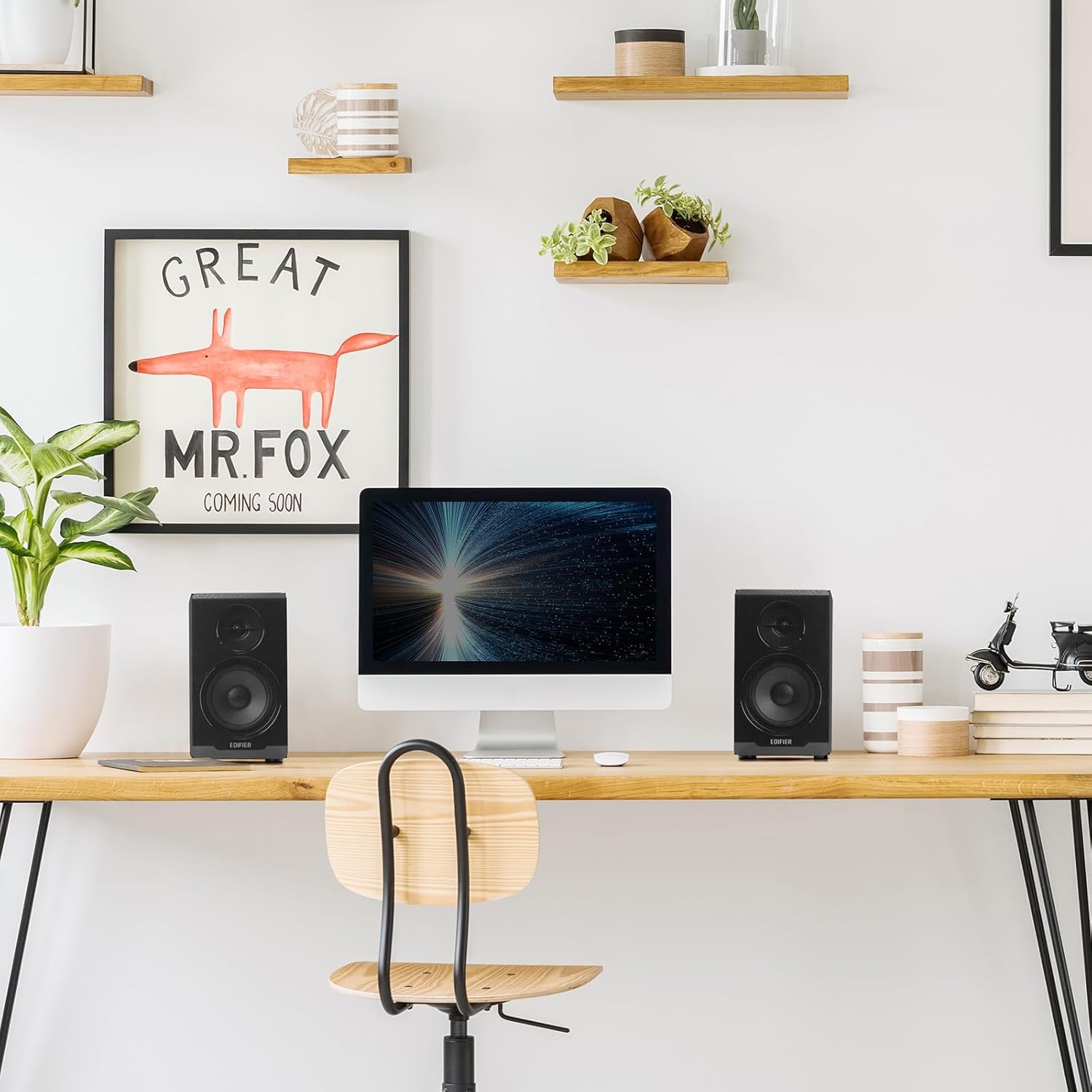 Edifier R33BT Active Bluetooth Computer Speakers - 2.0 Bookshelf Speaker - Powered Studio Monitor, Black - Pair - Image 5