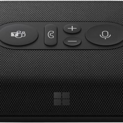 Microsoft Modern USB-C Speaker, Certified for Microsoft Teams, 2- Way Compact Stereo Speaker, Call Controls, Noise Reducing Microphone. Wired USB-C Connection,Black