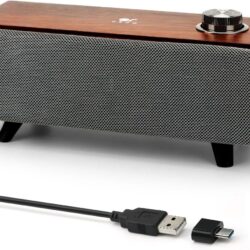OR O R O W Computer Speakers for Desktop,10W Desktop Speakers with Bluetooth, Stereo Sound & Enhanced Bass, Sound Bar for PC, Phone and Laptops(USB-C Adapter Included)