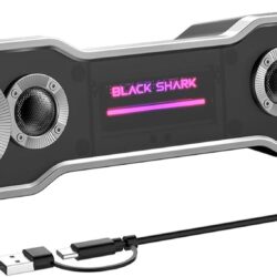 Black Shark Bluetooth Computer Speakers for Desktop, Dynamic Multi-Layer RGB Lighting Gaming PC Speaker with Deep Bass, USB C/USB Powered Sound-bar for Computer Desktop PC Monitor Laptop (BS-SP1)