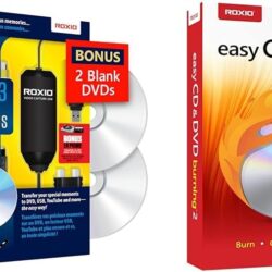 Corel Roxio Easy VHS to DVD 3 + Easy CD DVD Burning 2 Bundle | VHS, Hi8, V8 Video to DVD or Digital Converter | Disc Burner & Video Capture [PC Disc]
