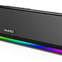Bluedee Computer Speakers for Desktop PC, Bluetooth 5.3 PC Speakers with Dynamic RGB Light, Wired USB Plug & Play Computer Sound Bar, USB/Type-C Powered Gaming Speakers for Desktop, Laptops, Tablet